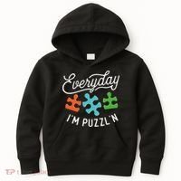 Everyday IM PuzzlN Puzzle Master Puzzler Kids Hoodie thumb 0