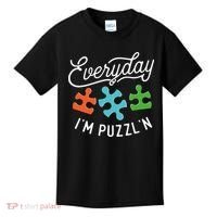 Everyday IM PuzzlN Puzzle Master Puzzler Kids T-Shirt thumb 0