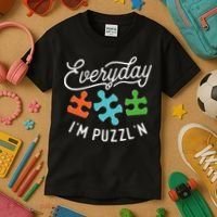 Everyday IM PuzzlN Puzzle Master Puzzler Kids T-Shirt thumb 3