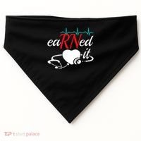 Earned It Rn Nurse Nursing Graduation USA-Made Doggie Bandana thumb 0