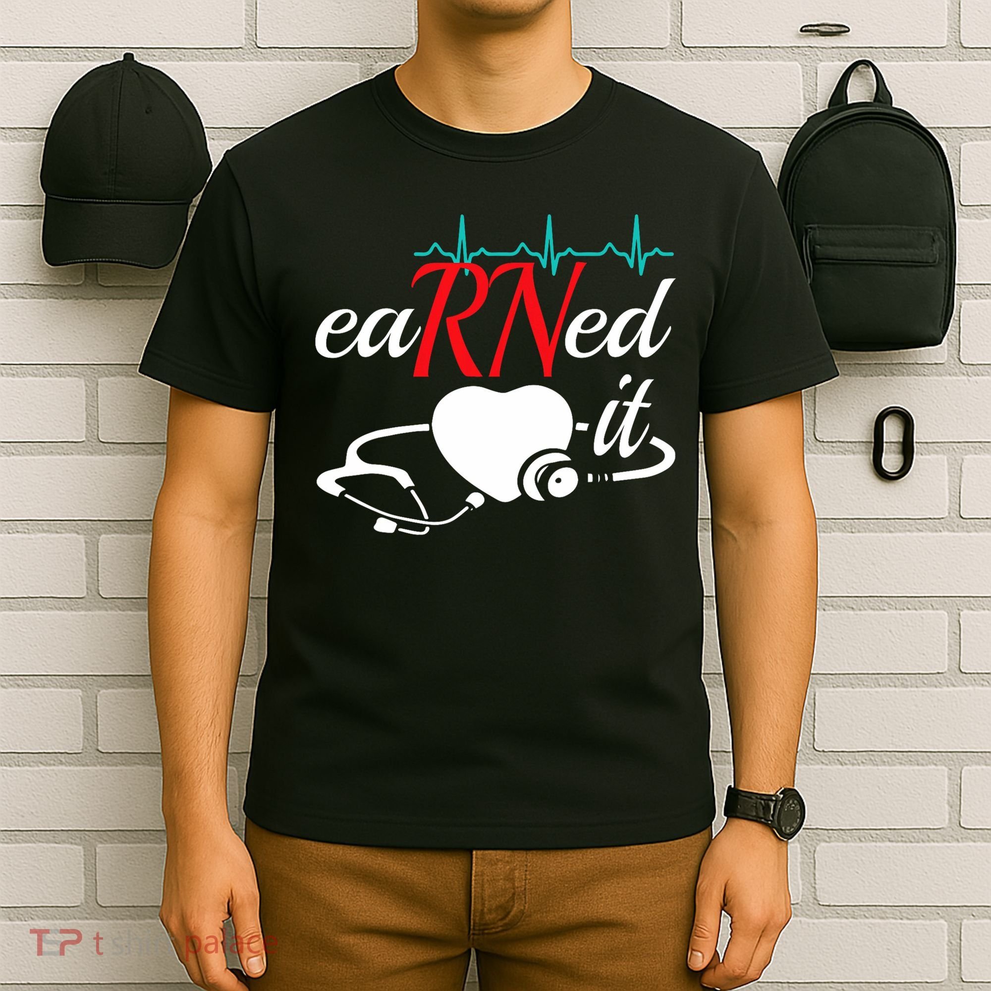 Earned It Rn Nurse Nursing Graduation T-Shirt