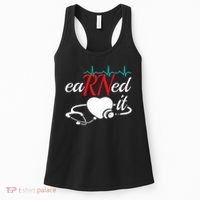 Earned It Rn Nurse Nursing Graduation Women's Tank Top thumb 0