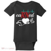 Earned It Rn Nurse Nursing Graduation Baby Bodysuit thumb 0