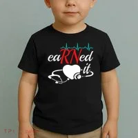 Earned It Rn Nurse Nursing Graduation Toddler T-Shirt thumb 2