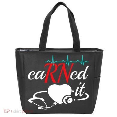 Earned It Rn Nurse Nursing Graduation Tote Bag