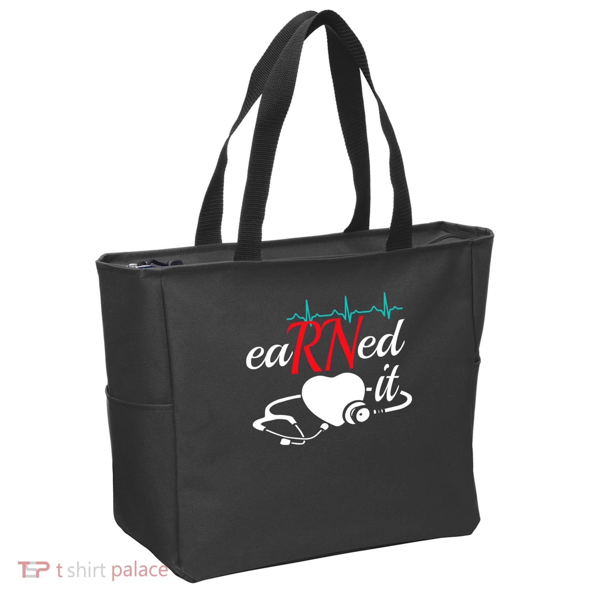 Earned It Rn Nurse Nursing Graduation Tote Bag