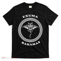Exuma IslandsBahamas Retro Tribal Stingray Vacation T-Shirt thumb 0