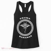 Exuma IslandsBahamas Retro Tribal Stingray Vacation Women's Tank Top thumb 0