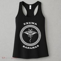 Exuma IslandsBahamas Retro Tribal Stingray Vacation Women's Tank Top thumb 3