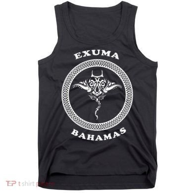 Exuma IslandsBahamas Retro Tribal Stingray Vacation Tank Top