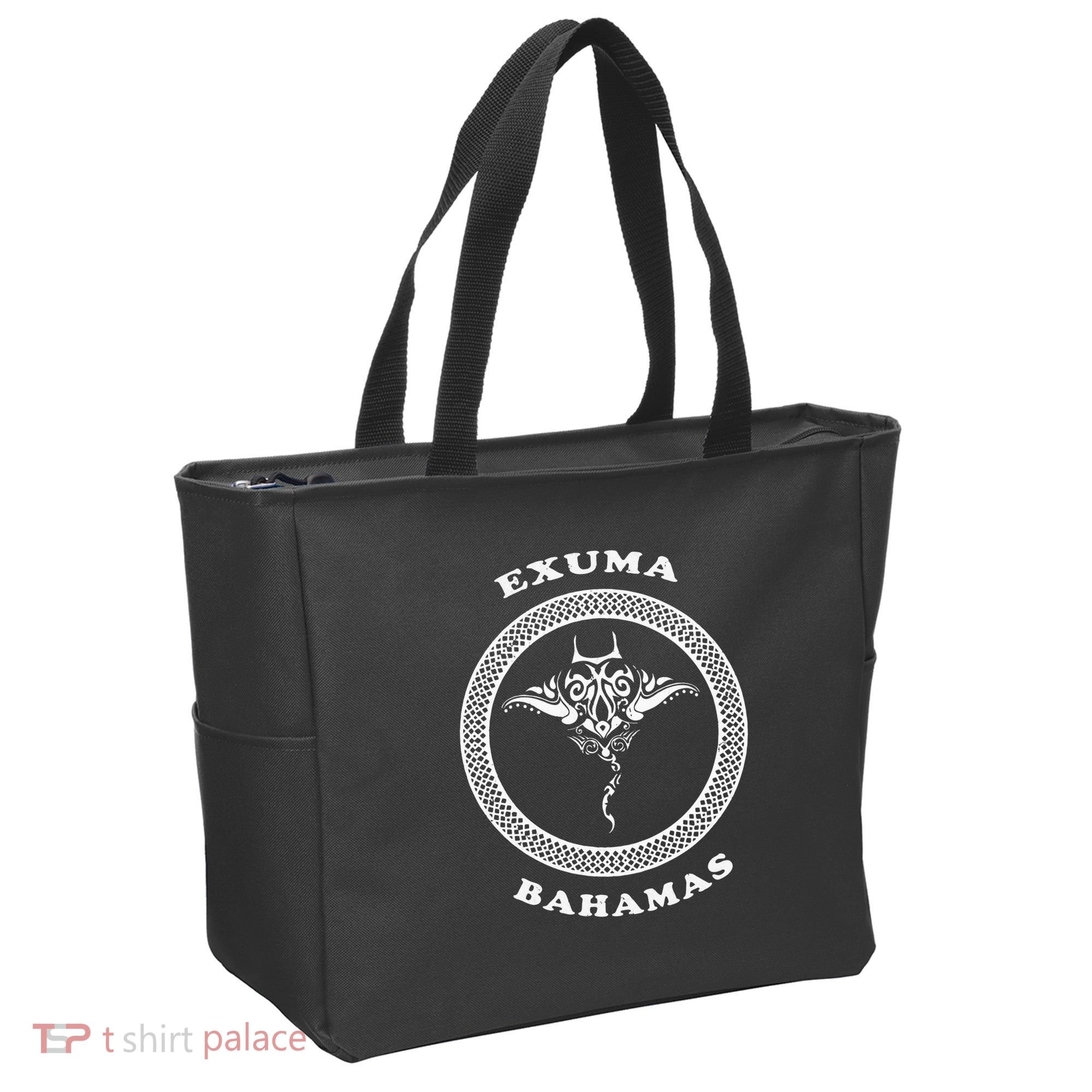 Exuma IslandsBahamas Retro Tribal Stingray Vacation Tote Bag