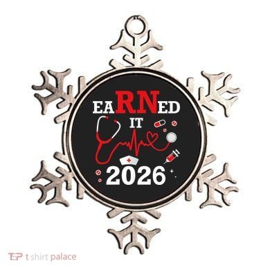 Earned It RN Registered Nurse 2026 Ornament