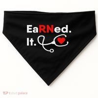 Earned It Rn Nursing Student Gifts For Women 2020 USA-Made Doggie Bandana thumb 0