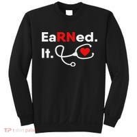 Earned It Rn Nursing Student Gifts For Women 2020 Sweatshirt thumb 0