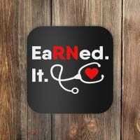 Earned It Rn Nursing Student Gifts For Women 2020 Coaster thumb 0