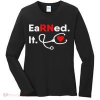 Earned It Rn Nursing Student Gifts For Women 2020 Women's Long Sleeve Shirt thumb 0