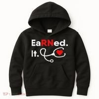 Earned It Rn Nursing Student Gifts For Women 2020 Kids Hoodie thumb 0