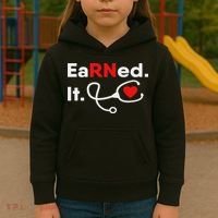 Earned It Rn Nursing Student Gifts For Women 2020 Kids Hoodie thumb 3