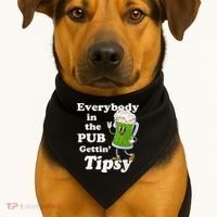 Everybody In The Pub Gettin Tipsy USA-Made Doggie Bandana thumb 1