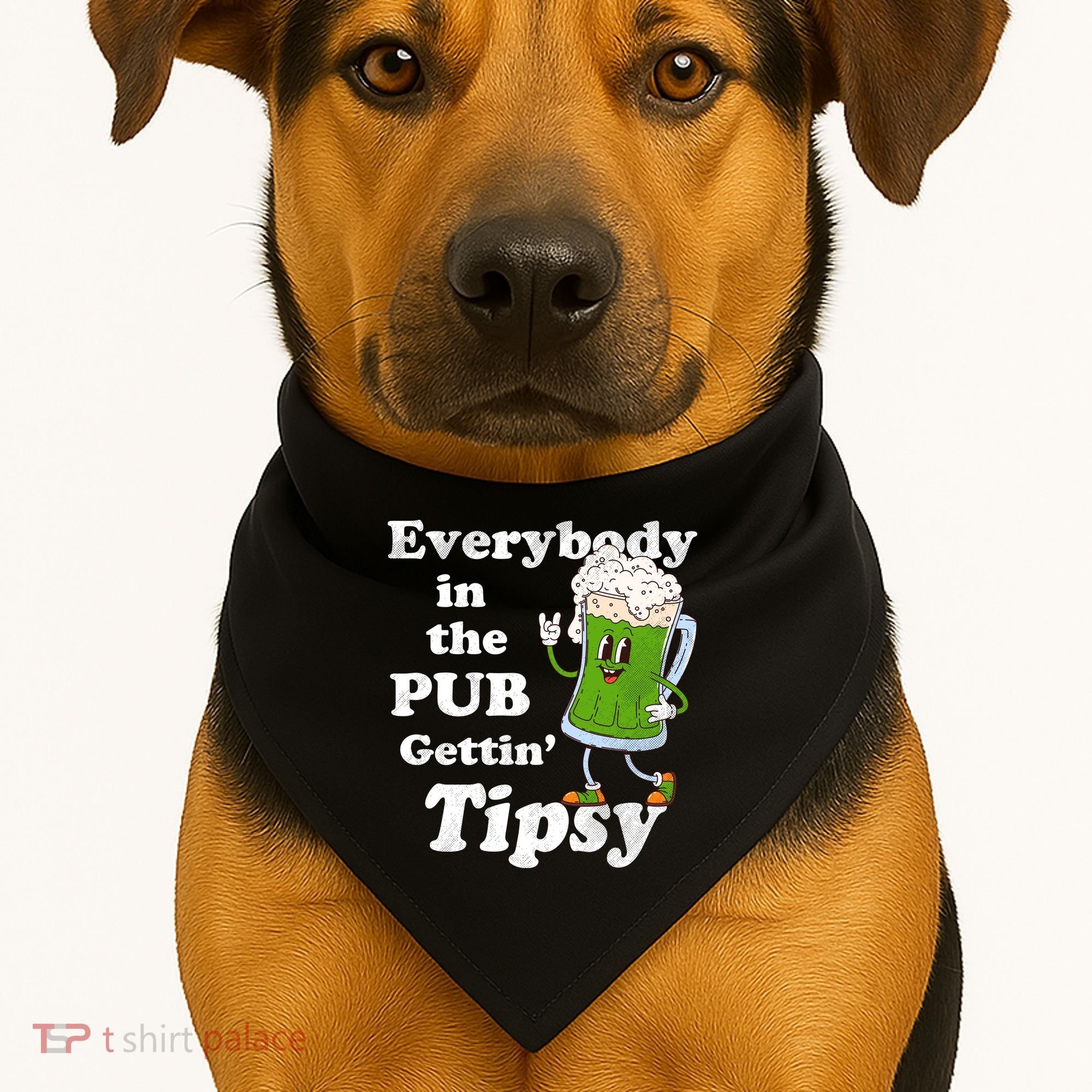 Everybody In The Pub Gettin Tipsy USA-Made Doggie Bandana
