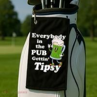 Everybody In The Pub Gettin Tipsy Golf Towel thumb 2