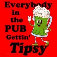 Everybody In The Pub Gettin Tipsy Santa Hat thumb 1