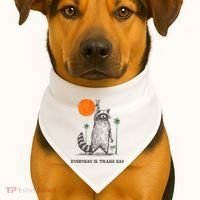 Everyday Is Trash Day USA-Made Doggie Bandana thumb 1
