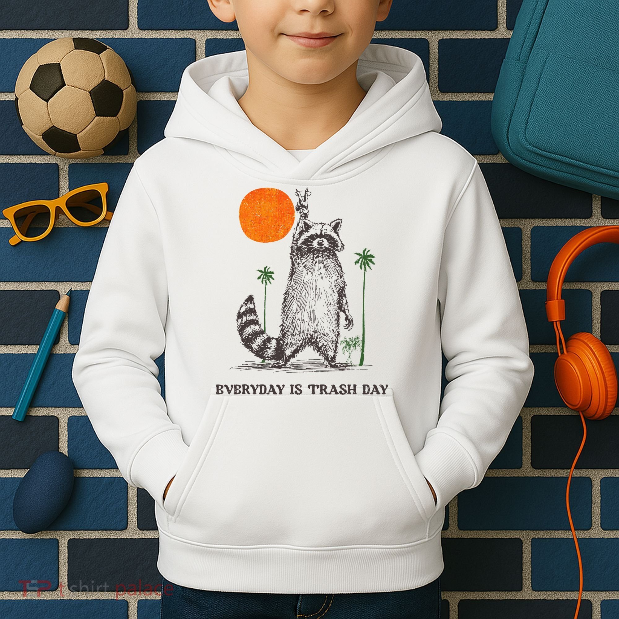 Everyday Is Trash Day Kids Hoodie