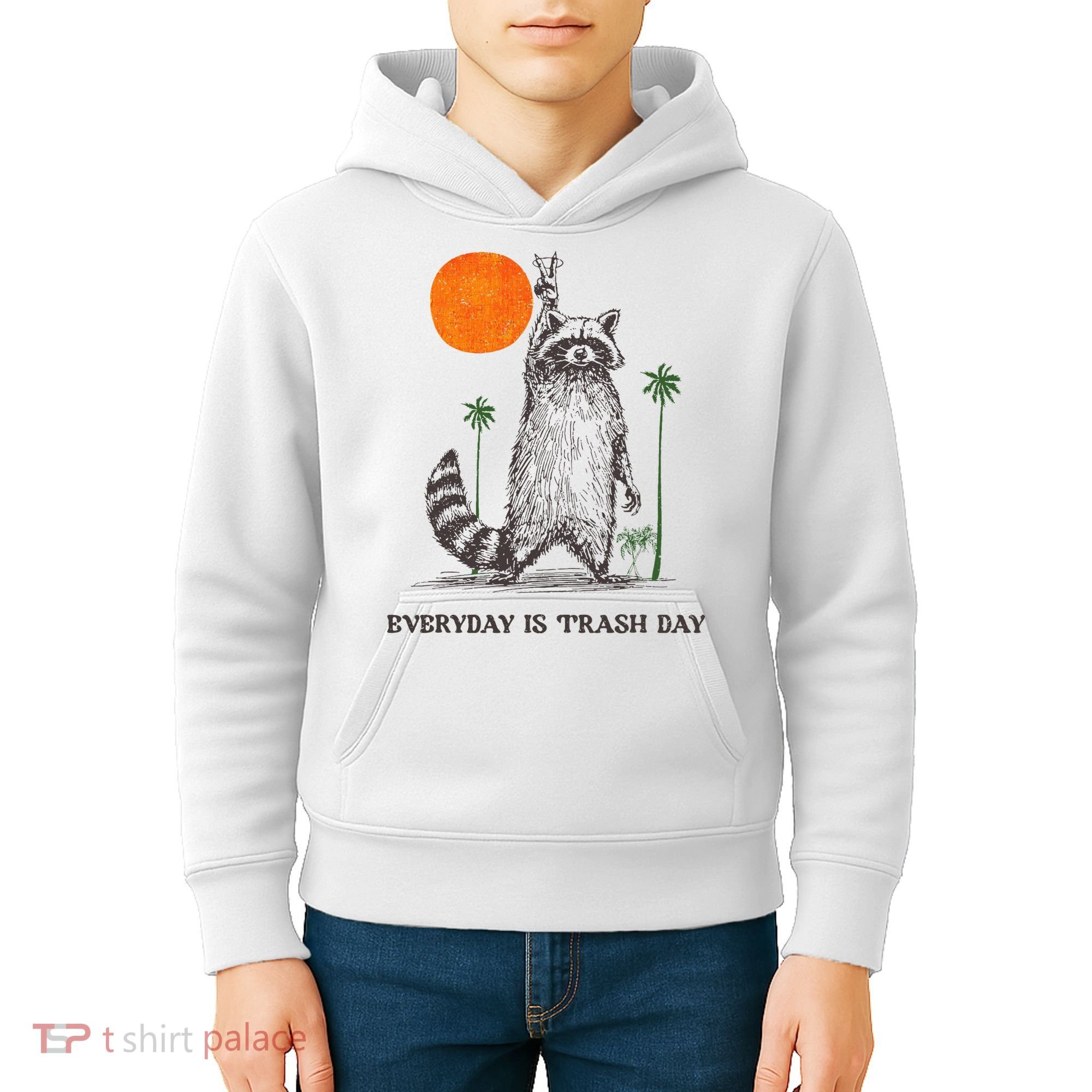 Everyday Is Trash Day Kids Hoodie