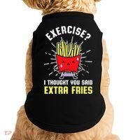 Exercise I Thought You Said Extra Fries Workout Fries Lover Doggie Tank thumb 0