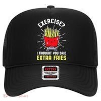 Exercise I Thought You Said Extra Fries Workout Fries Lover Hat thumb 0