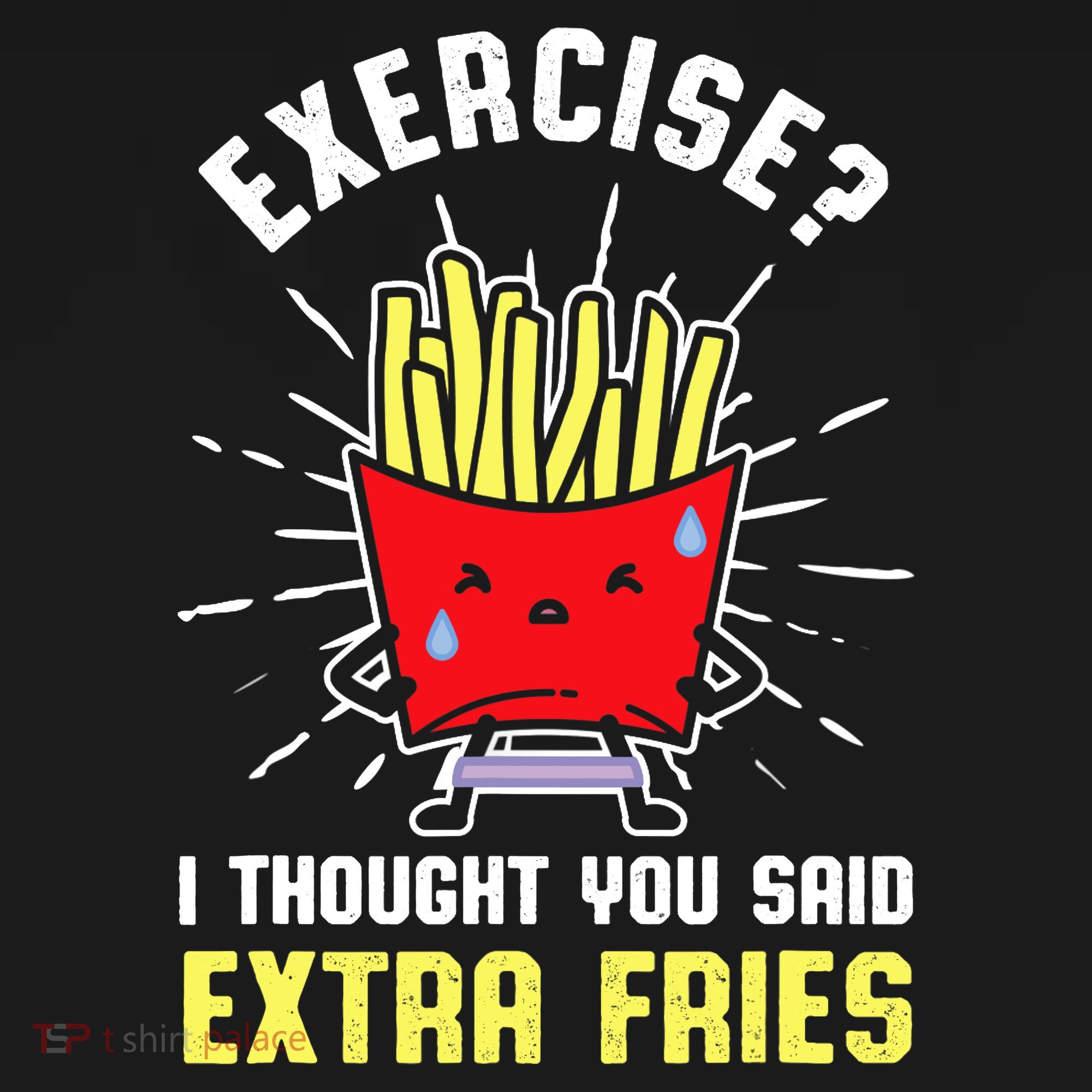 Exercise I Thought You Said Extra Fries Workout Fries Lover Visor