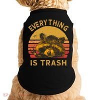Everything Is Trash Fun Raccoon Picture Camping Hiking Gift Doggie Tank thumb 0