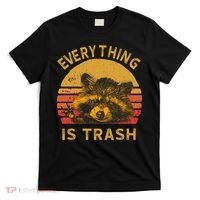 Everything Is Trash Fun Raccoon Picture Camping Hiking Gift T-Shirt thumb 0