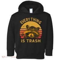 Everything Is Trash Fun Raccoon Picture Camping Hiking Gift Toddler Hoodie thumb 0