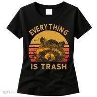 Everything Is Trash Fun Raccoon Picture Camping Hiking Gift Women's T-Shirt thumb 0