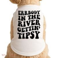 Everybody in the river getting tipsy Doggie Tank thumb 0