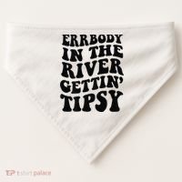 Everybody in the river getting tipsy USA-Made Doggie Bandana thumb 0