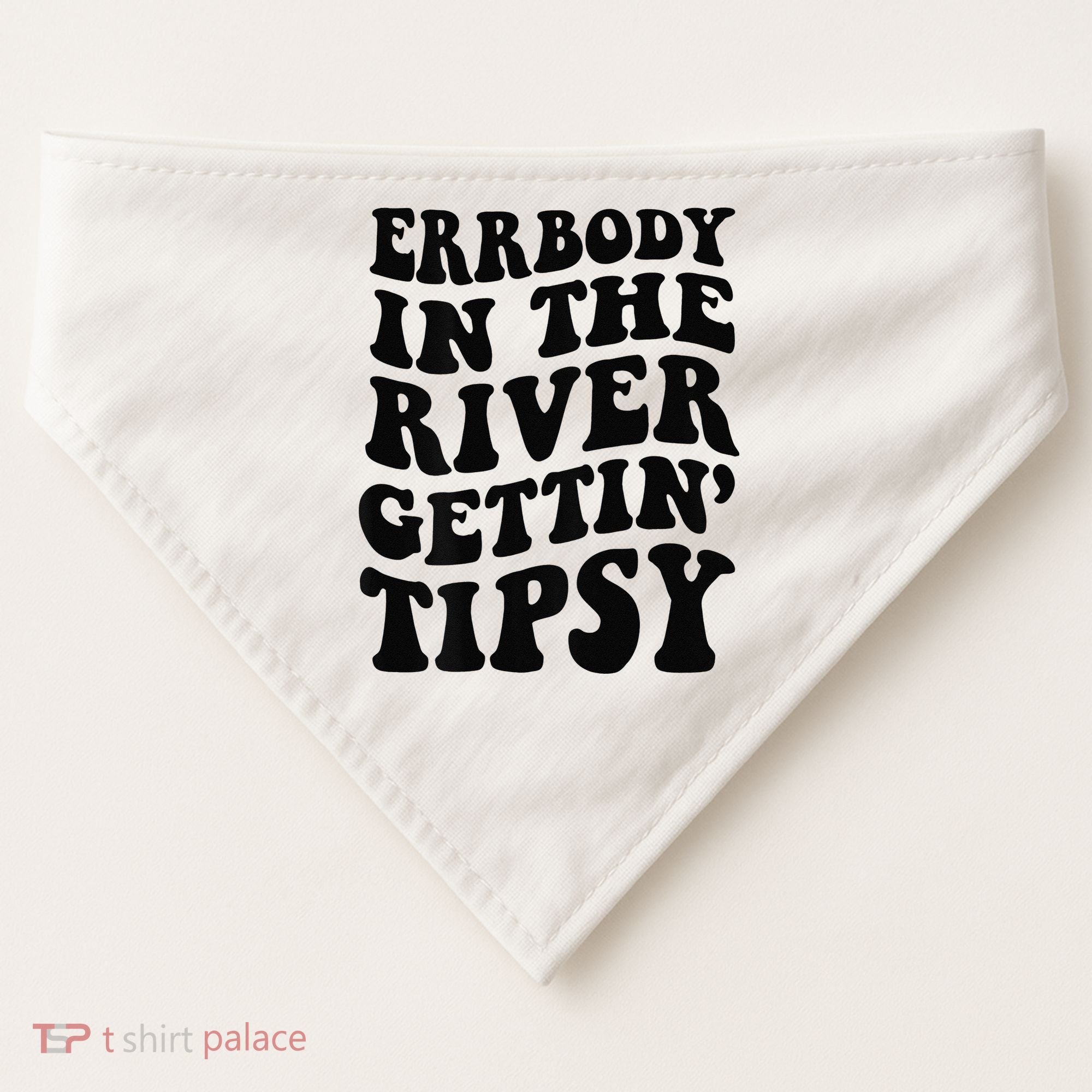Everybody in the river getting tipsy USA-Made Doggie Bandana