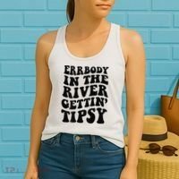 Everybody in the river getting tipsy Women's Tank Top thumb 2