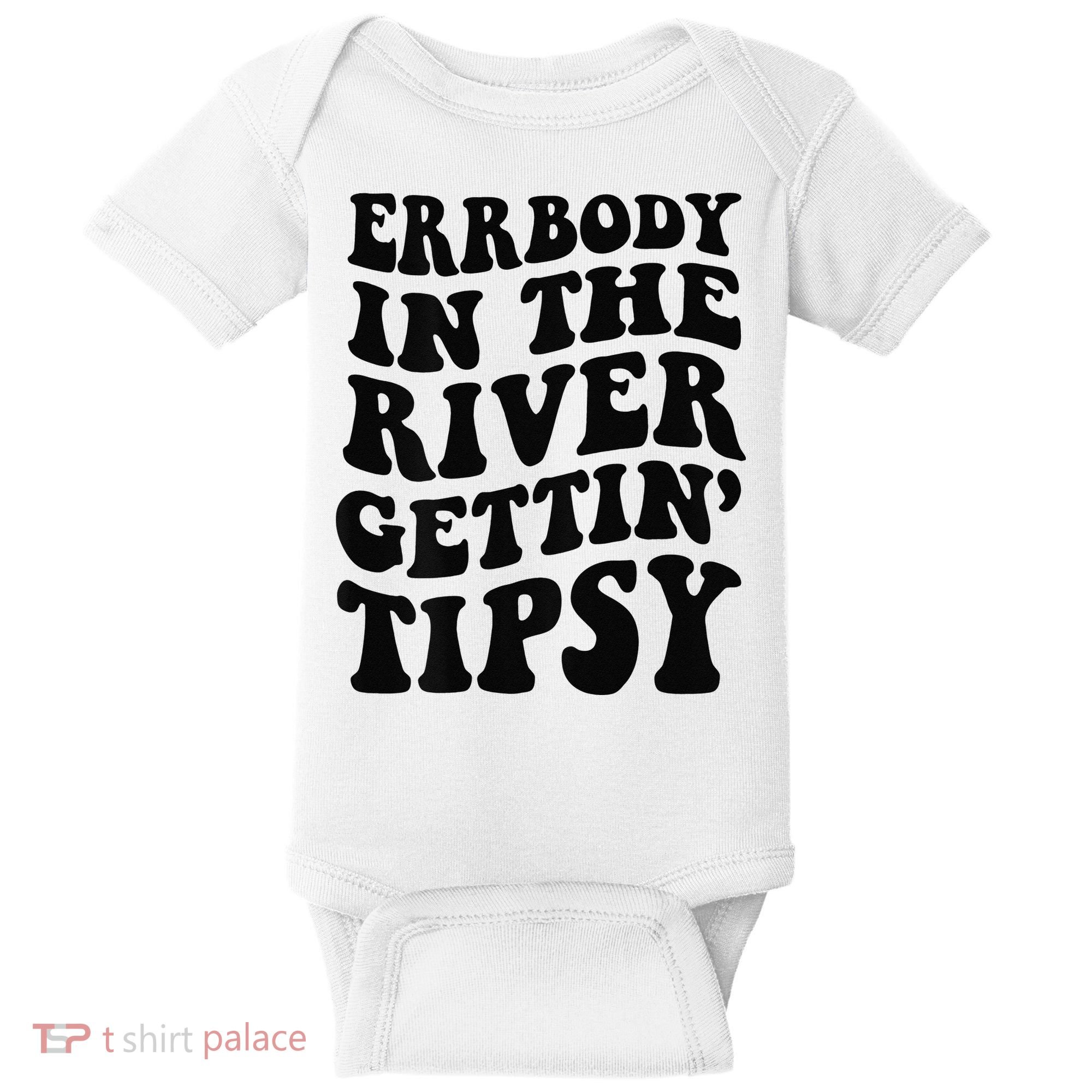 Everybody in the river getting tipsy Baby Bodysuit