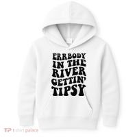 Everybody in the river getting tipsy Kids Hoodie thumb 0