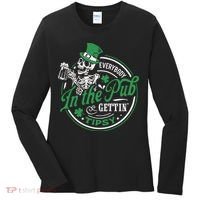 Everybody In The Pub Gettin Tipsy Shenanigans Drinking Women's Long Sleeve Shirt thumb 0