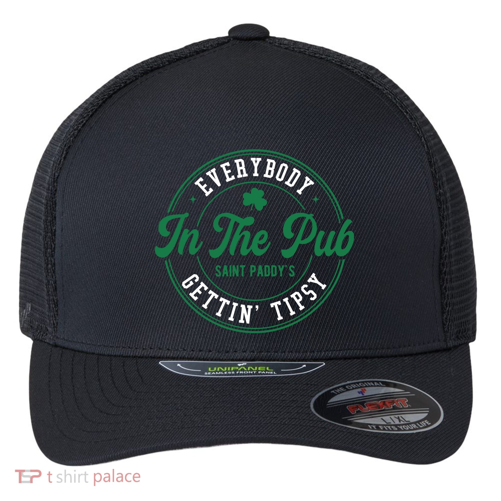 Everybody In The Pub Gettin Tipsy Flexfit Unipanel Trucker Cap