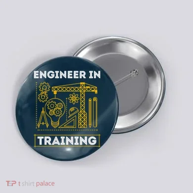 Engineer In Training Future Engineer Holding Engineering Button