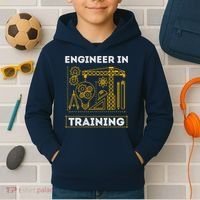 Engineer In Training Future Engineer Holding Engineering Kids Hoodie thumb 2