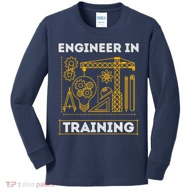 Engineer In Training Future Engineer Holding Engineering Kids Long Sleeve Shirt