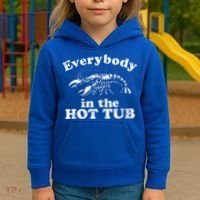 Everybody In The Hot Tub Kids Hoodie thumb 3