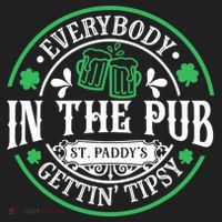Everybody In The Pub Getting Tipsy St Patricks Day Drinking Women's Sweatshirt thumb 2