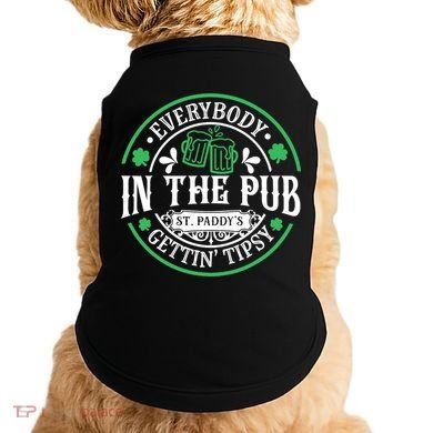 Everybody In The Pub Getting Tipsy St Patricks Day Drinking Doggie Tank